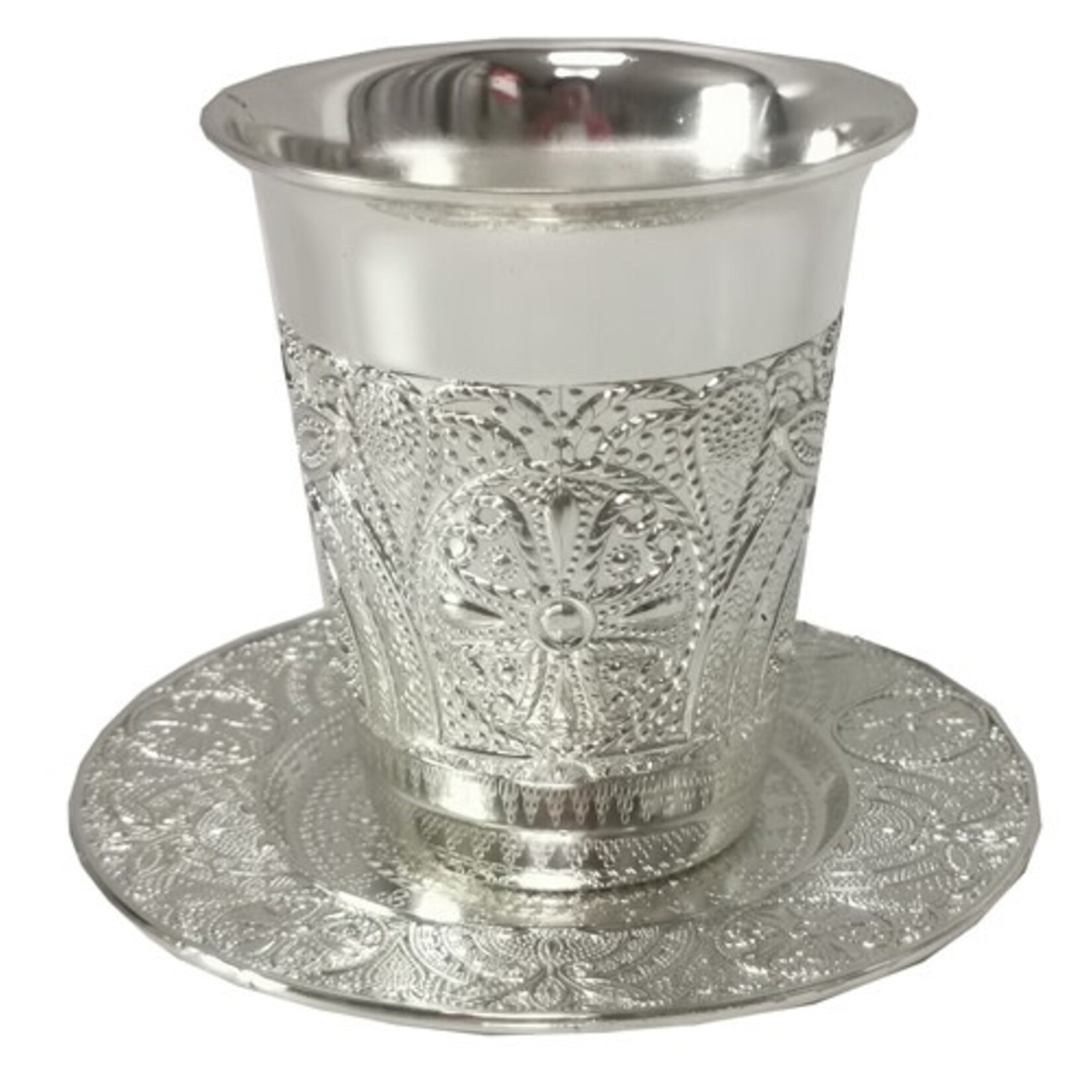 Nickel Kiddush Cup Set