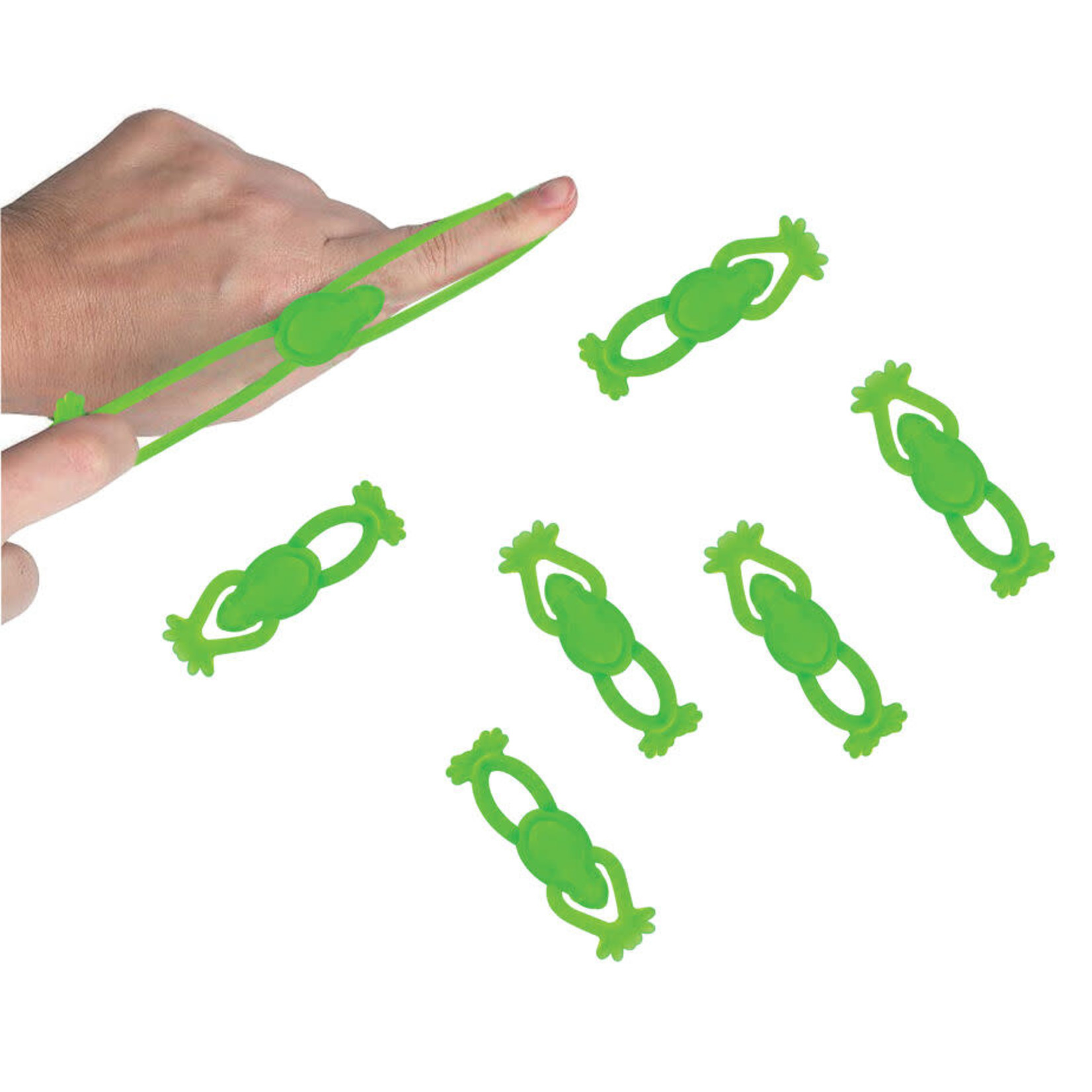 Stretchy Flying Frogs, 4-pack