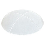 White Suede Kippah