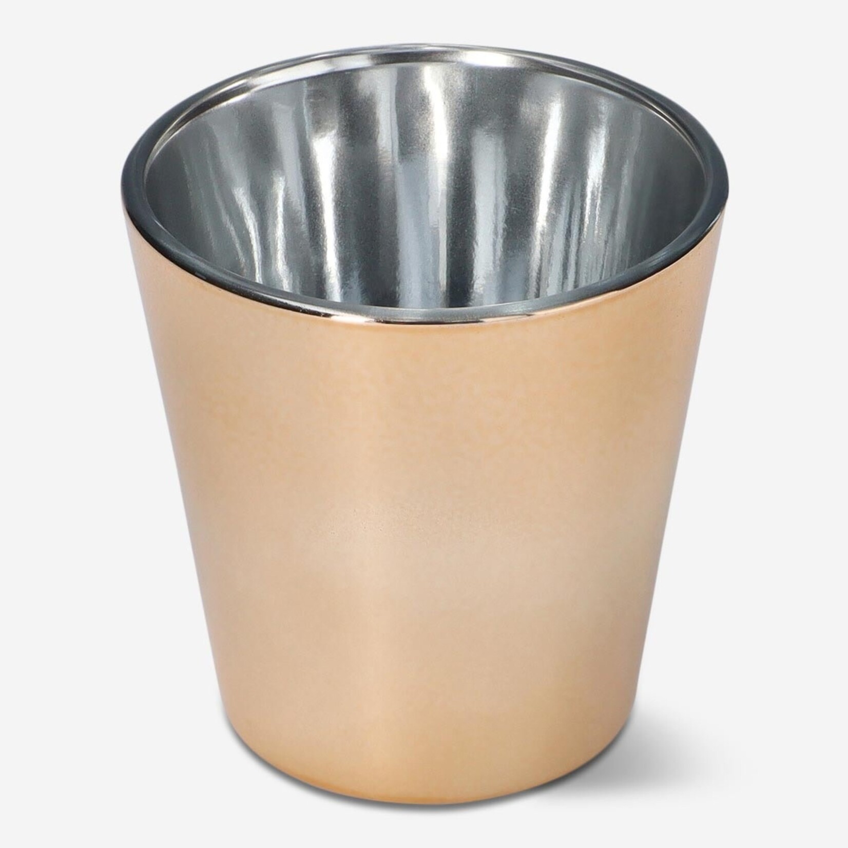Kiddush Cup, Glass & Stainless Steel