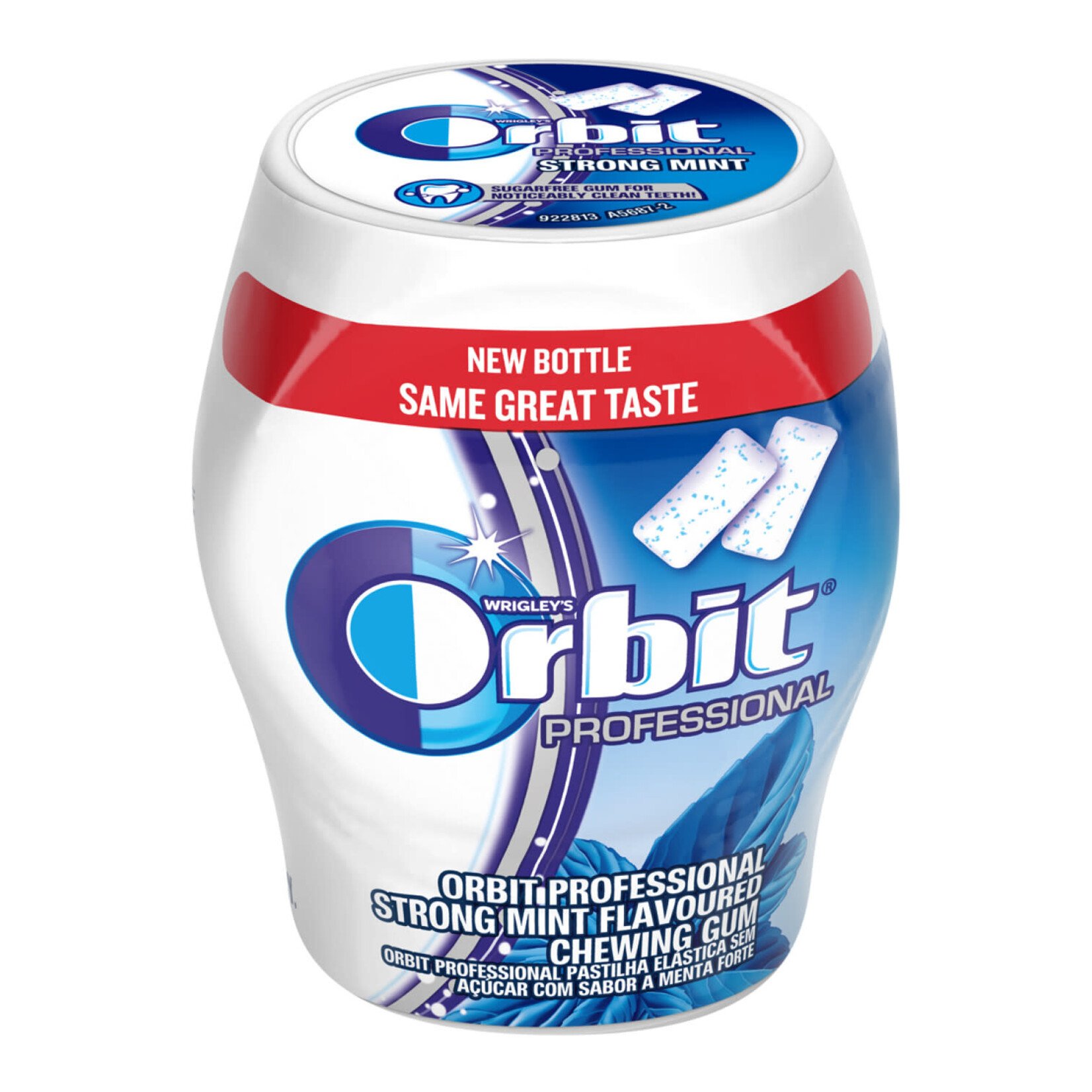 Orbit Sugarfree Strong Mint Gum, 46-Piece Bottle