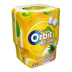 Orbit Refreshers Sugarfree Tropical Gum, 30-Piece Bottle