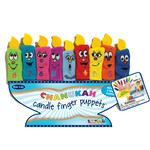 Chanukah Candle Felt Finger Puppets, Set of 9