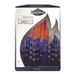 Chanukah Candles, Orange & Blue