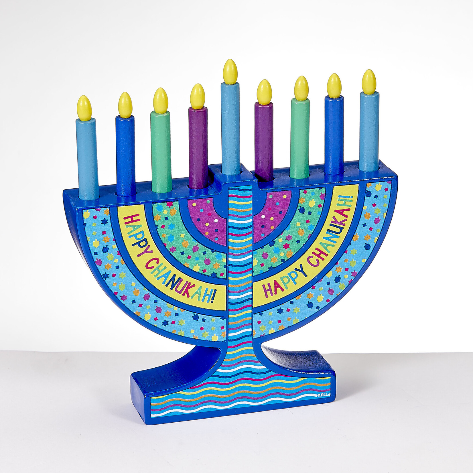 Play Menorah with Removable Wooden Candles