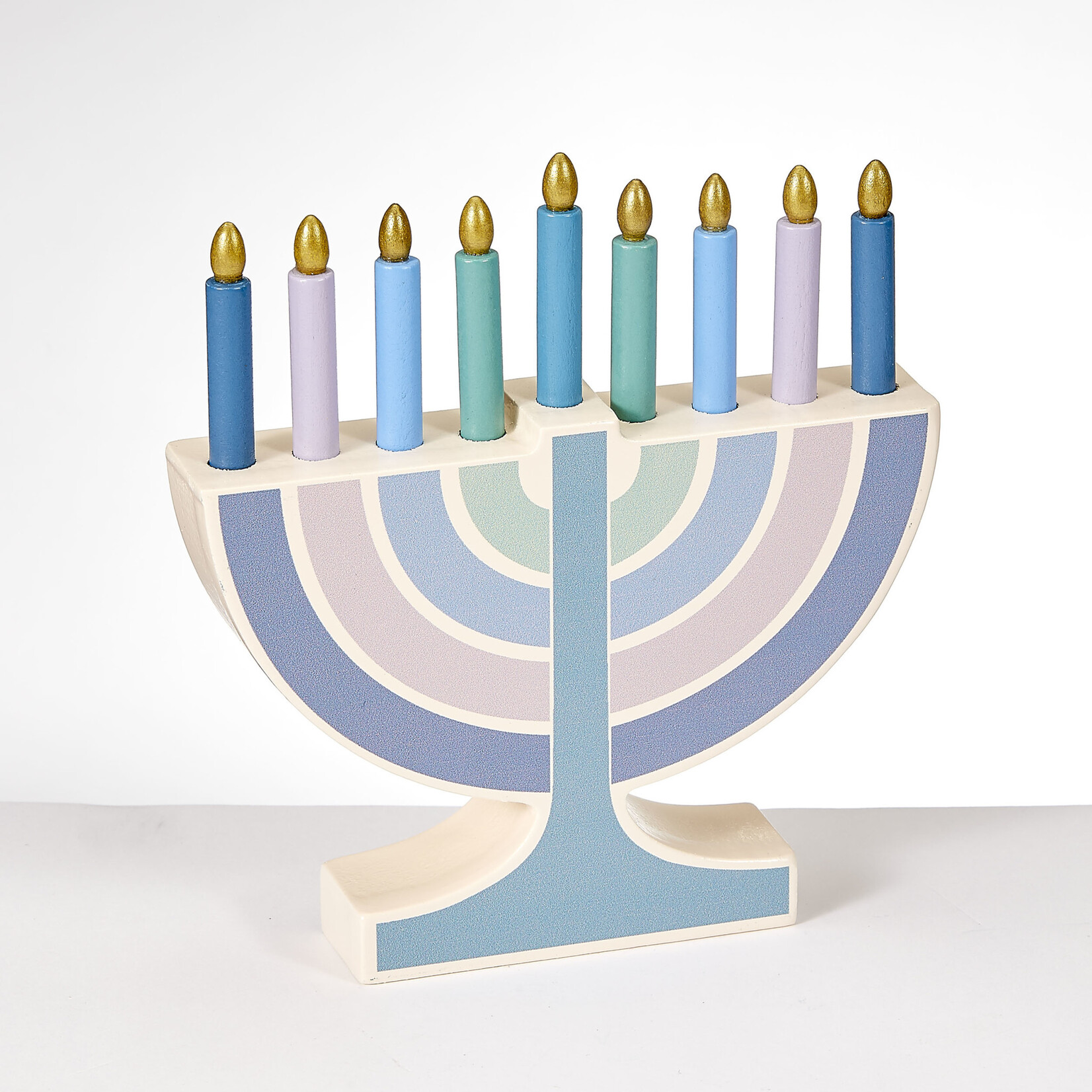 Play Menorah with Removable Wooden Candles