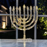 Twinkling Chanukah Menorah Decoration