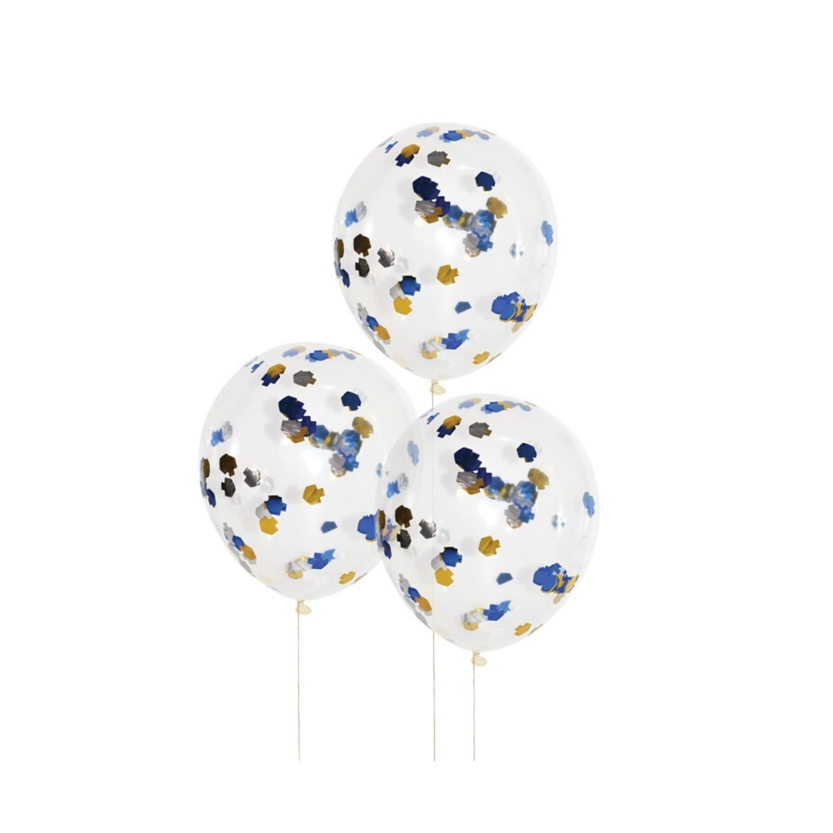 Chanukah Confetti Balloons, 5-Pack
