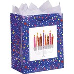 Chanukah Gift Bag, ''Playful Menorah'', Large