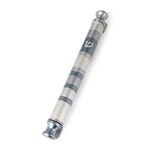 Anodized Aluminum Mezuzah Case, 12cm- Emanuel Grey Tones