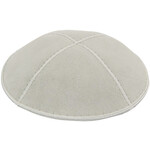 Light Grey Suede Kippah