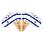 Israel Flag Toothpicks, 100-Pack