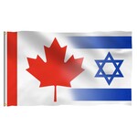 Israel-Canada Flag, 3x5 Feet