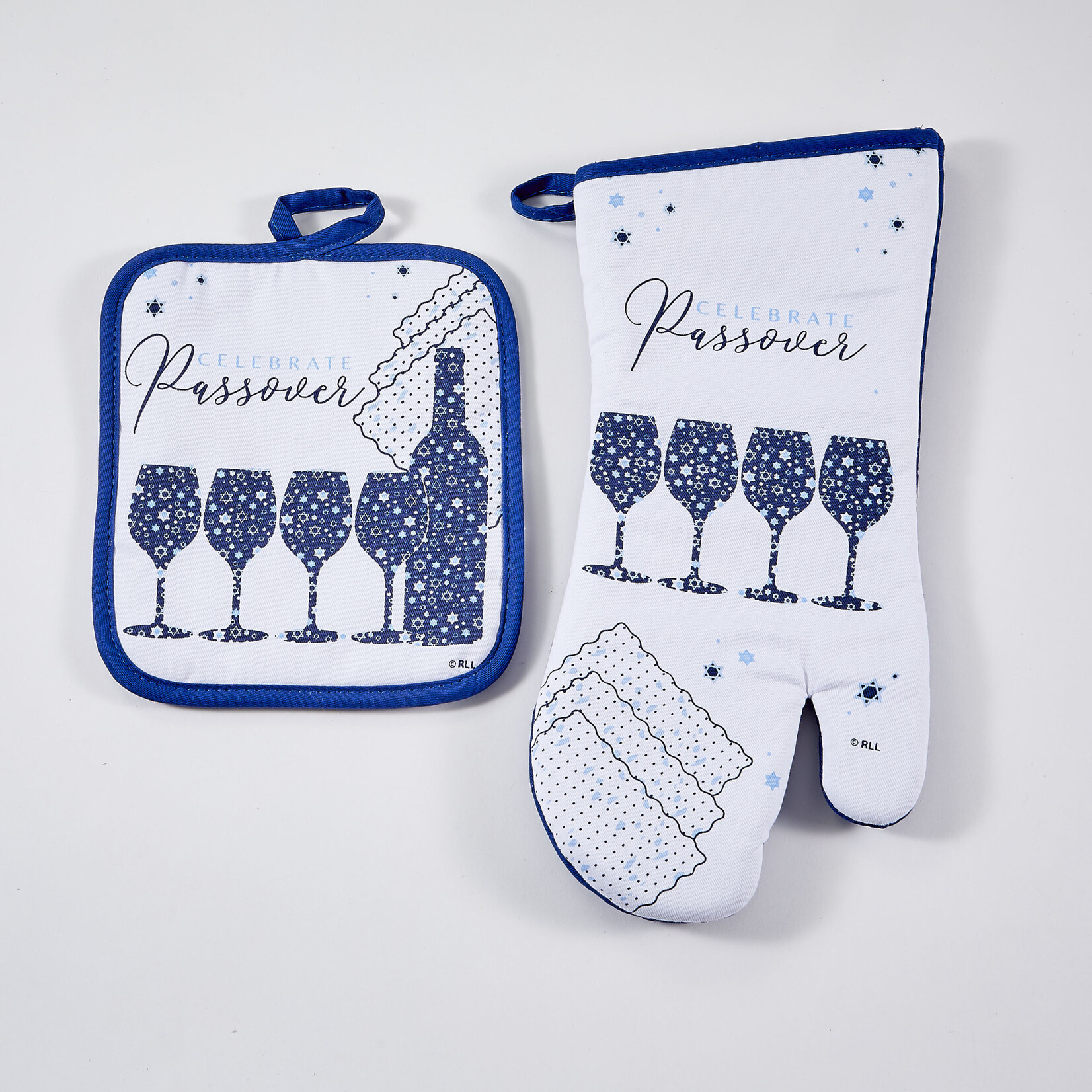 'Passover Mosaic'' 2 Piece Oven Mitt Gift Set