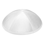 White Raw Silk Kippah