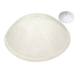 Off-White Linen Kippah