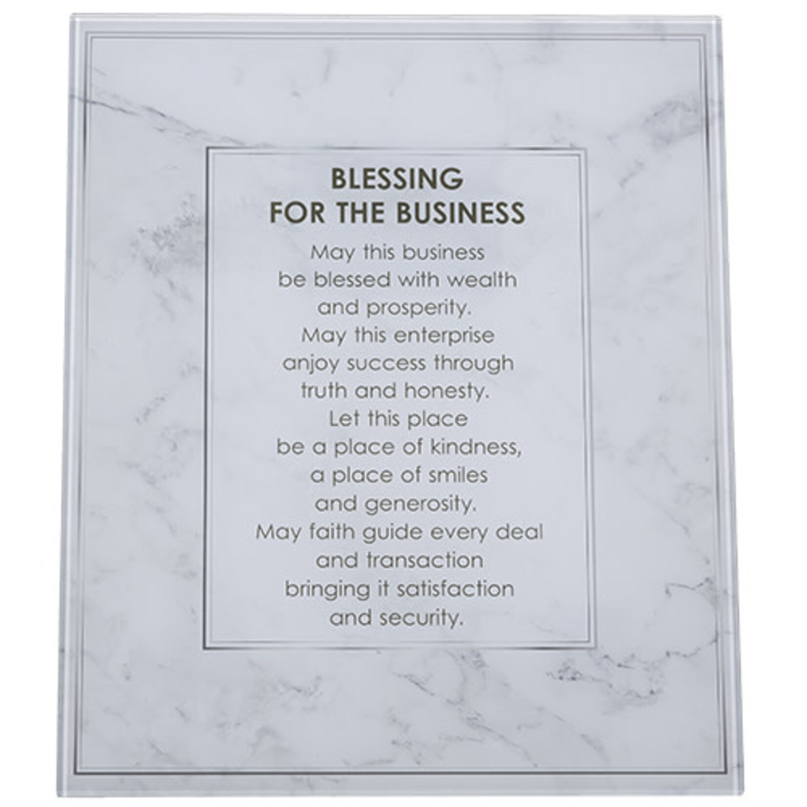 Business Blessing, English, Glass