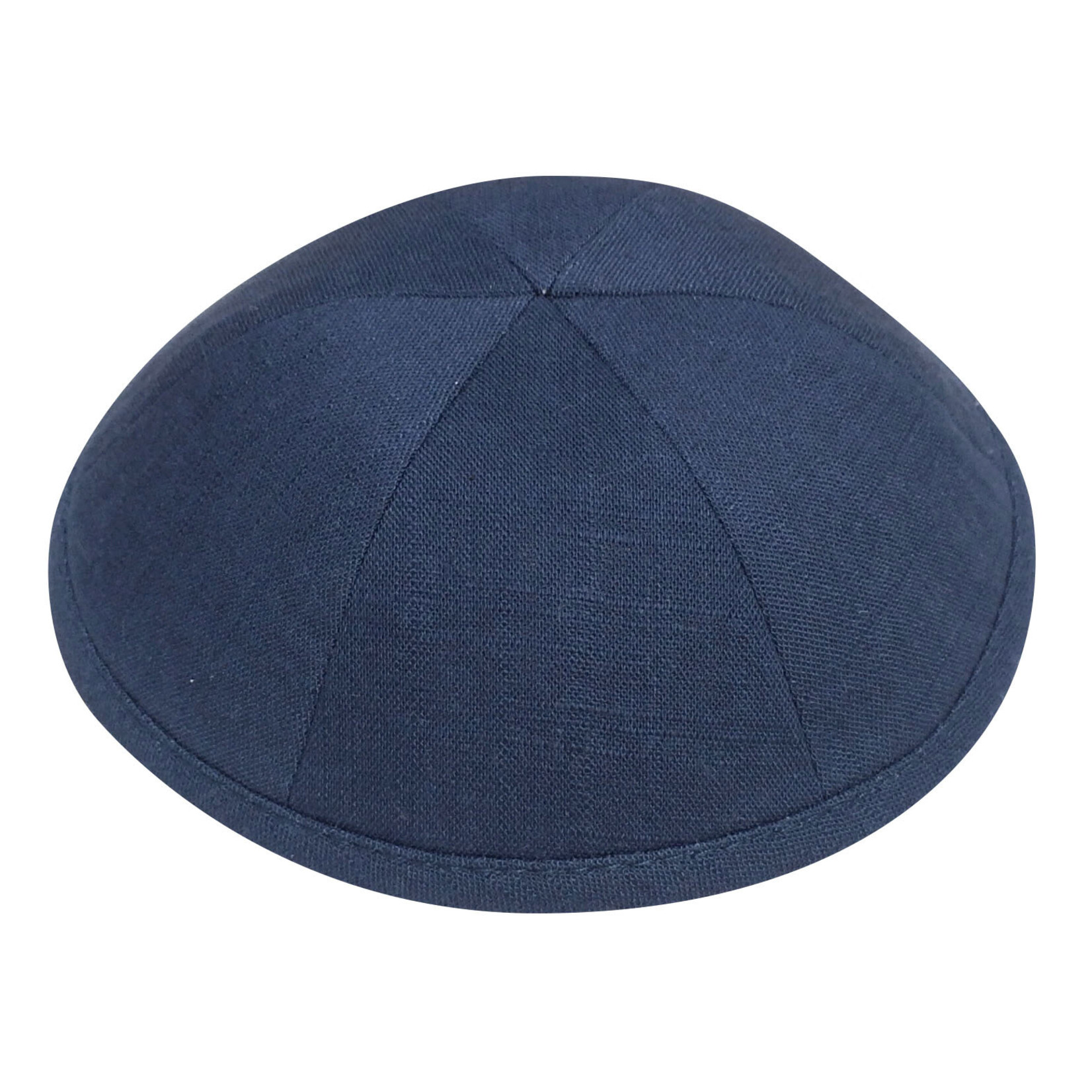 Navy Blue Linen Kippah
