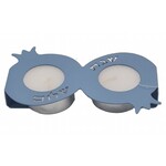 Travelling Candlesticks, Laser-Cut, Blue