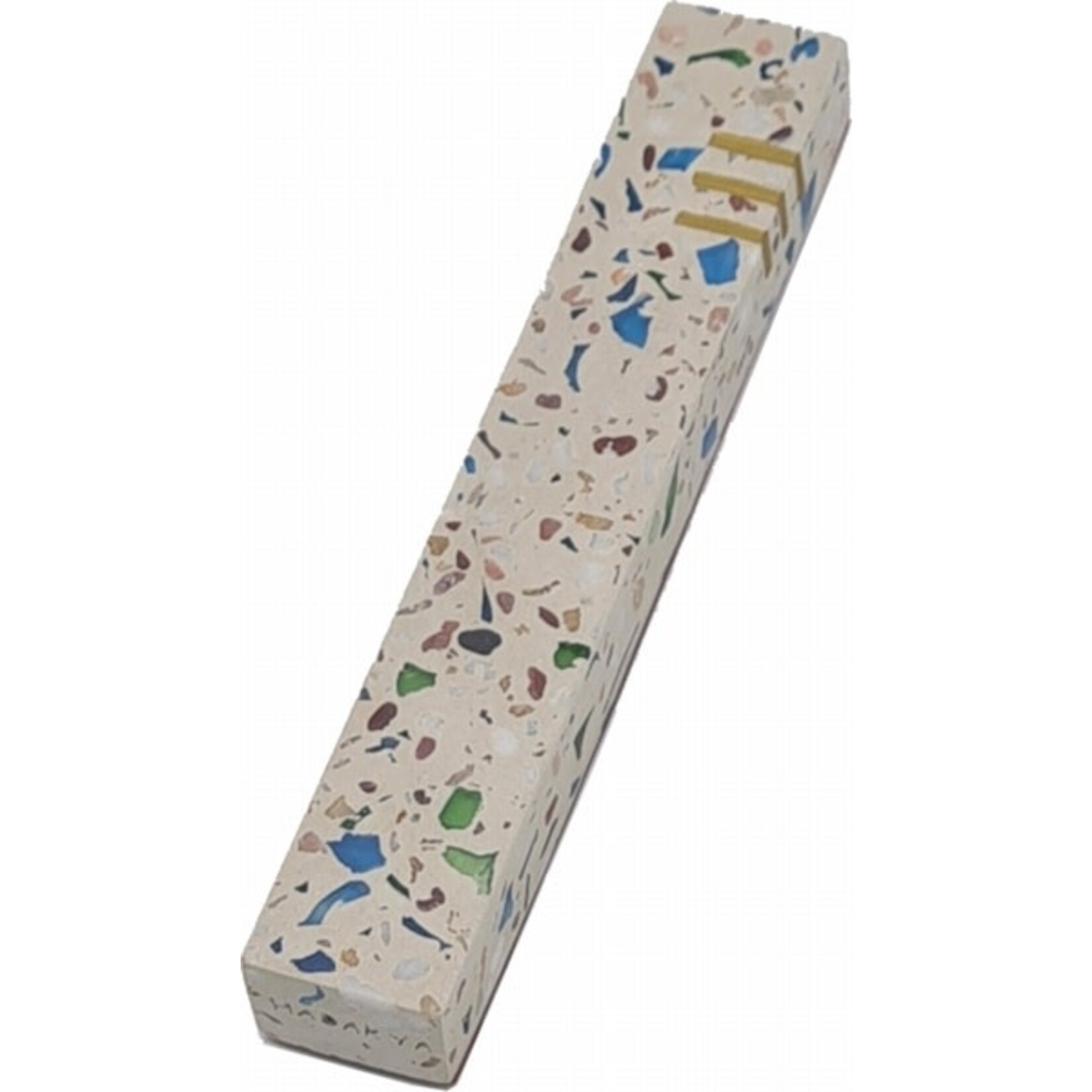 Mezuzah Case, Cement Terrazzo Effect