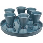 Kiddush Set with Round Tray