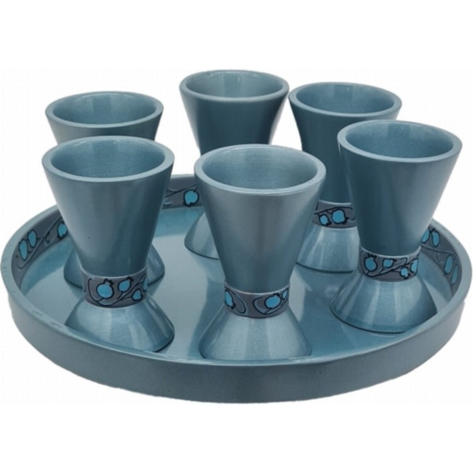 Kiddush Set with Round Tray