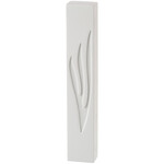 Concrete Effect Mezuzah, White, 12cm