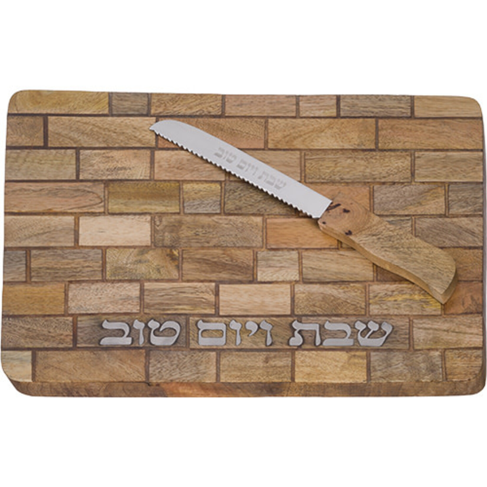 Wooden Challah Tray with Knife