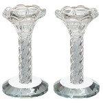 Crystal Candlesticks with Stones