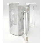 Lucite Washing Cup, Hexagon Shape with Marble Design
