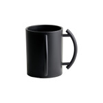 Acrylic Washing Cup, Black with Black Handles