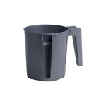 Plastic Washing Cup, Metallic Silver