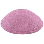 Pink Burlap Kippah