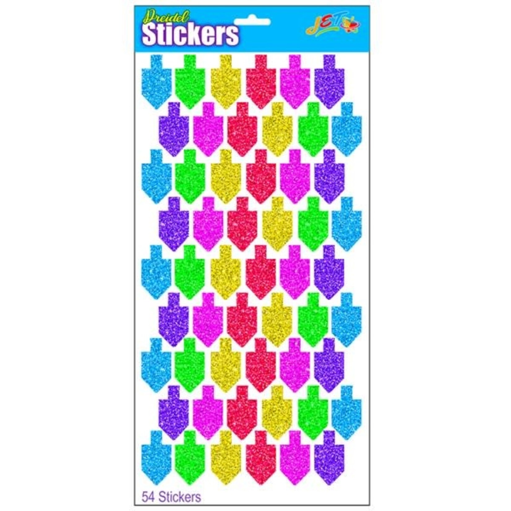Dreidel Prismatic Stickers