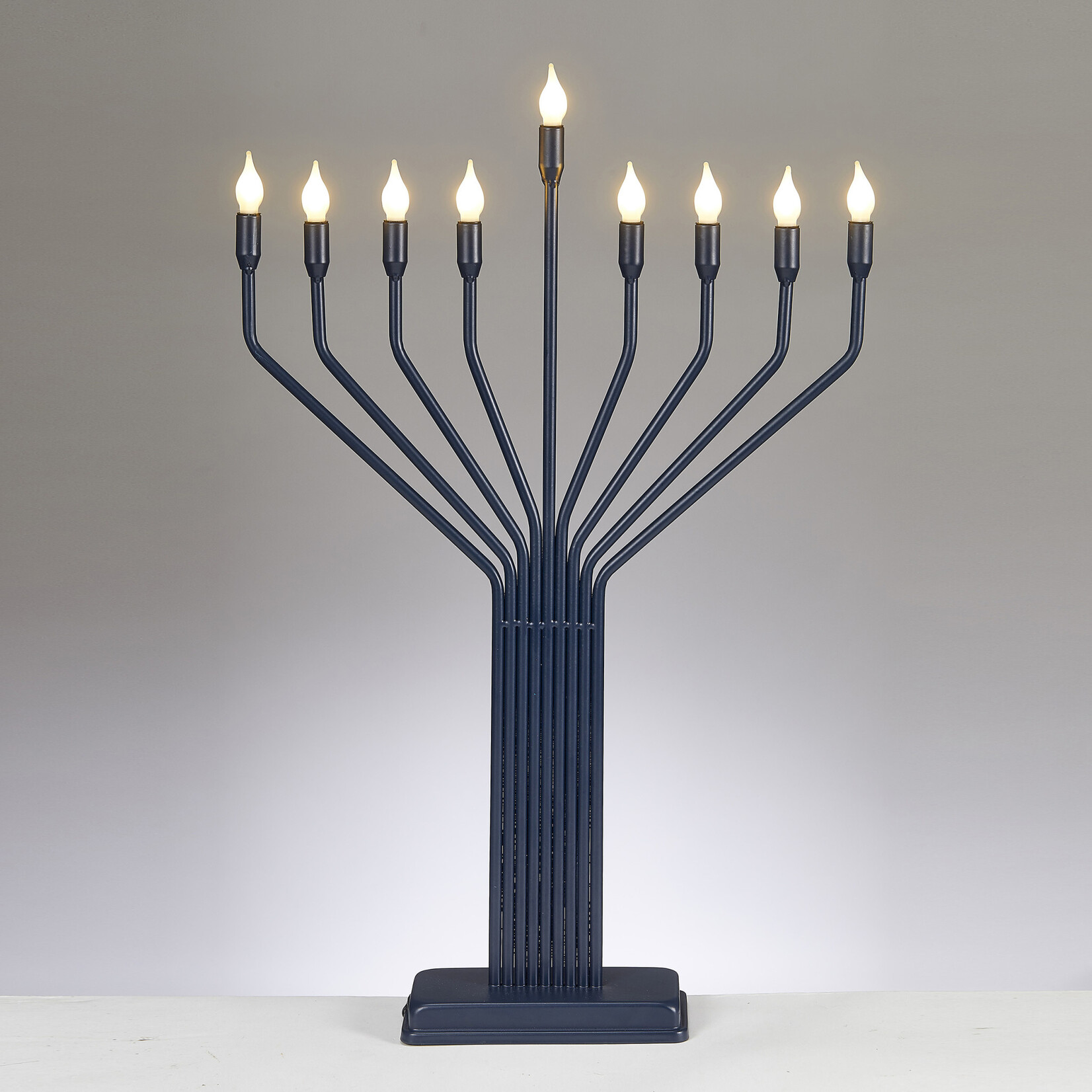 Large Display LED Menorah, Knesset-Style, 24-inch