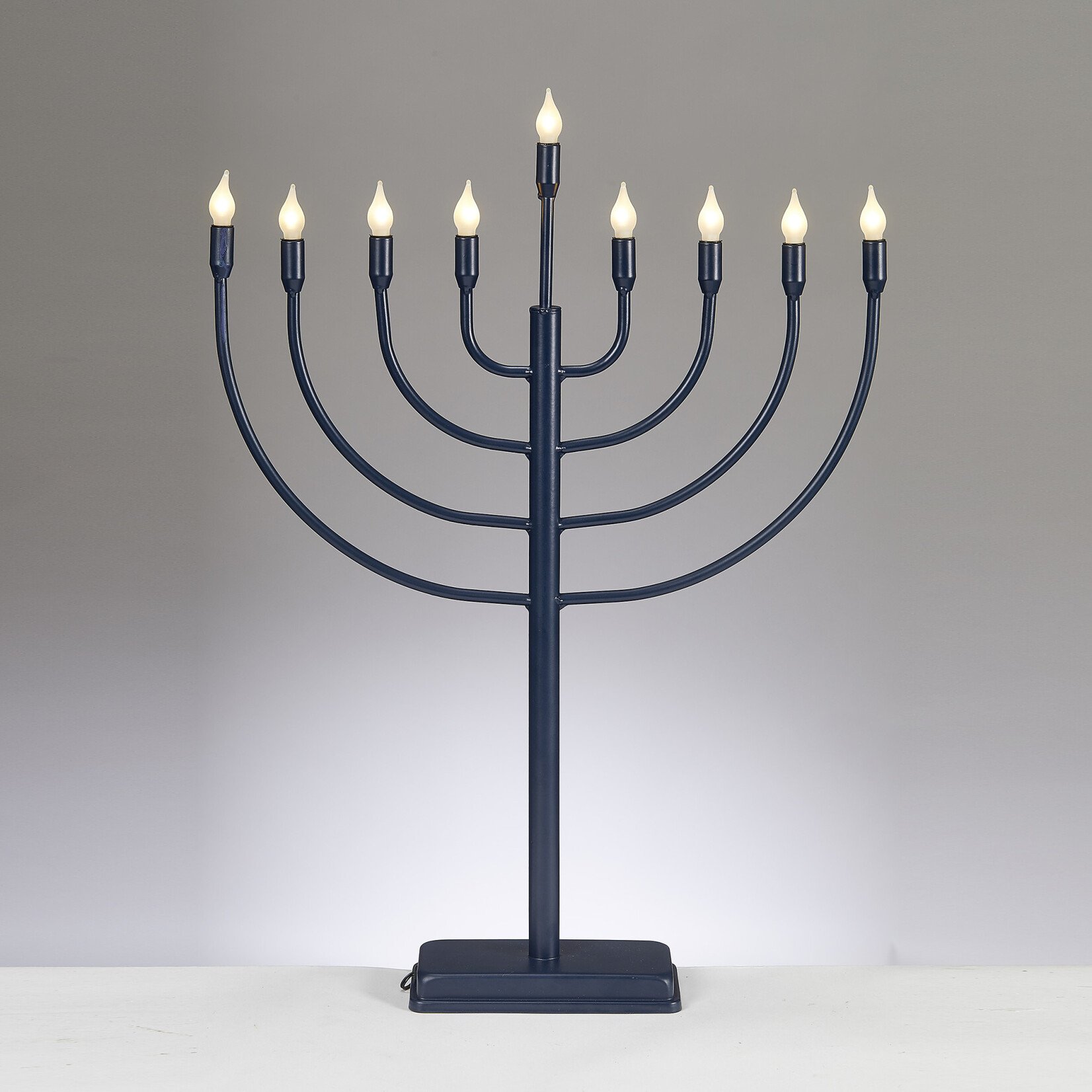 Large Display LED Menorah, Traditional Style, 24-inch
