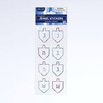 Chanukah Jewel Stickers, 2 Sheets