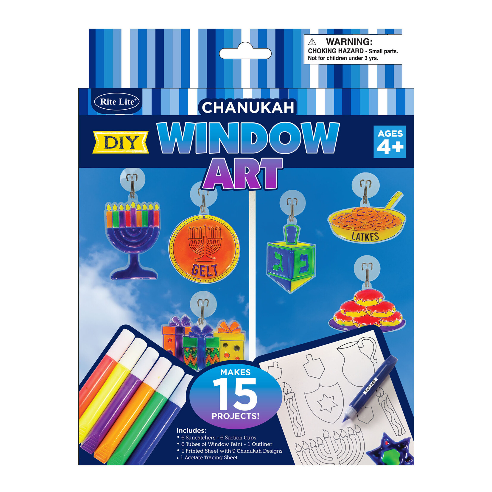 Chanukah DIY Window Art