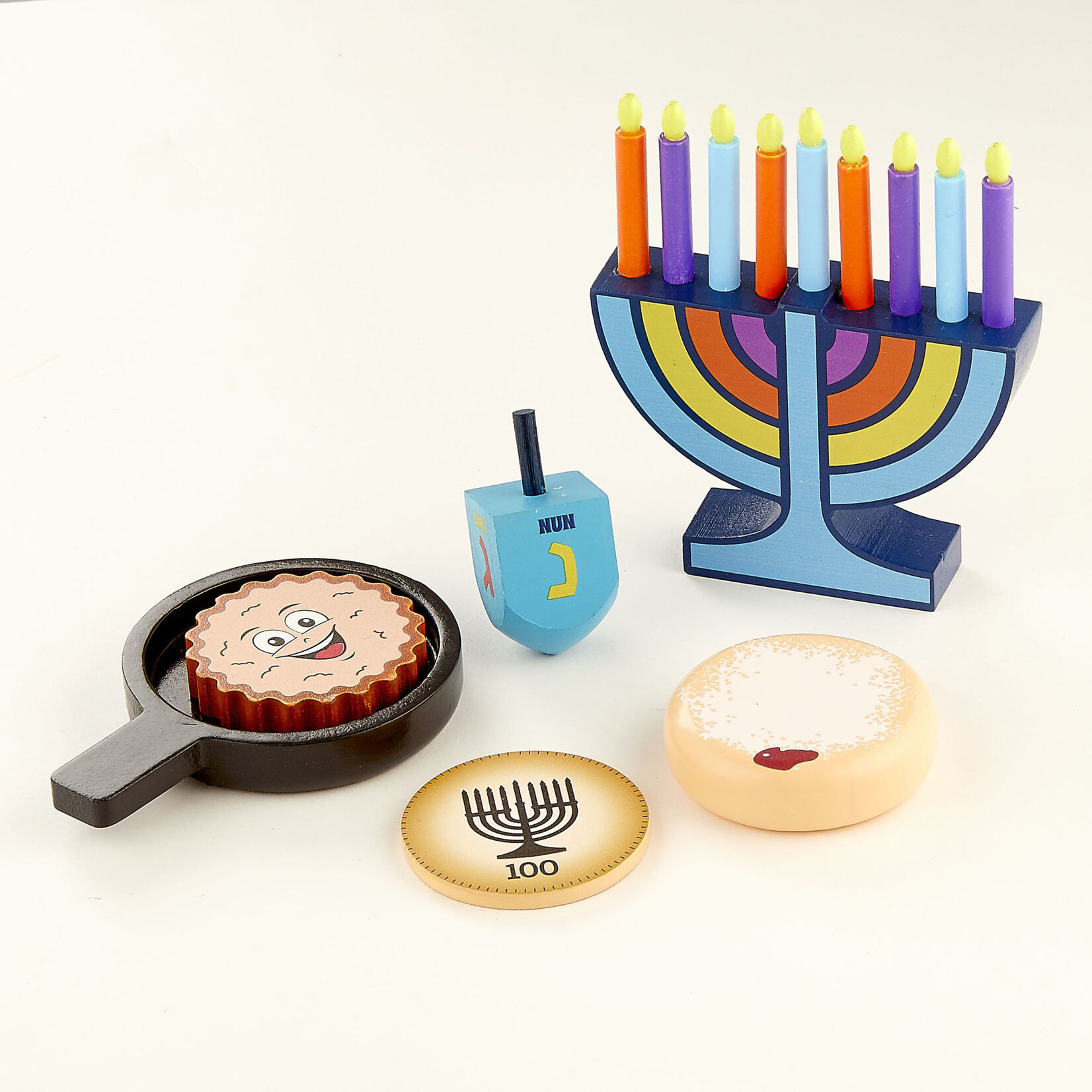 Deluxe Chanukah Wooden Play Set, 16-pc