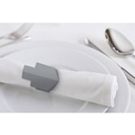Chanukah Napkin Rings, Silver-Coloured Paper, 10-Pack