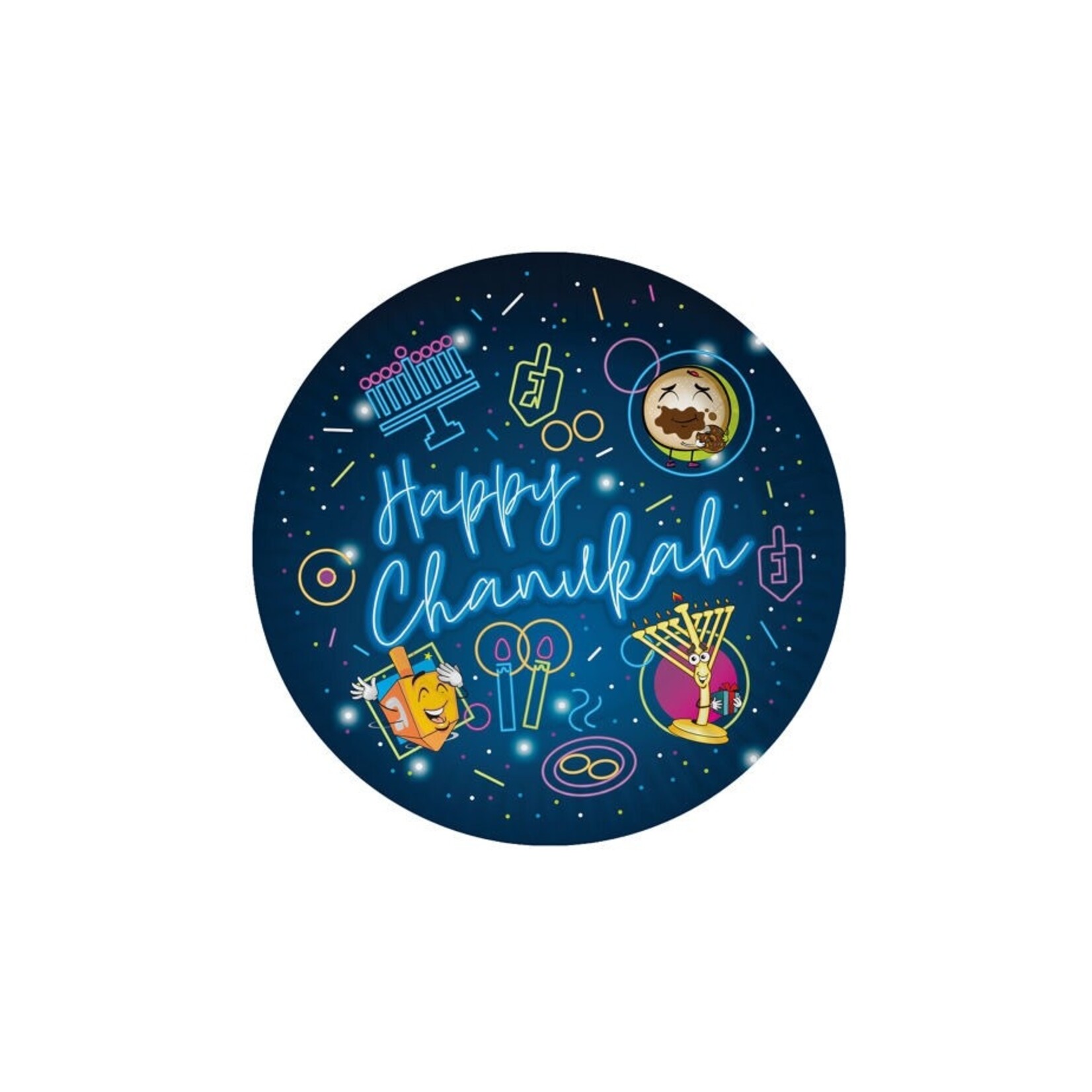 Chanukah 7 Inch Paper Plate, 10-Pack