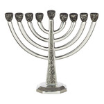 Menorah, Aluminum with Marble Cups