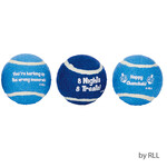 Chanukah Dog Toy, Tennis Balls, Set of 3