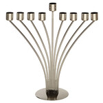Oil Menorah, Stainless Steel