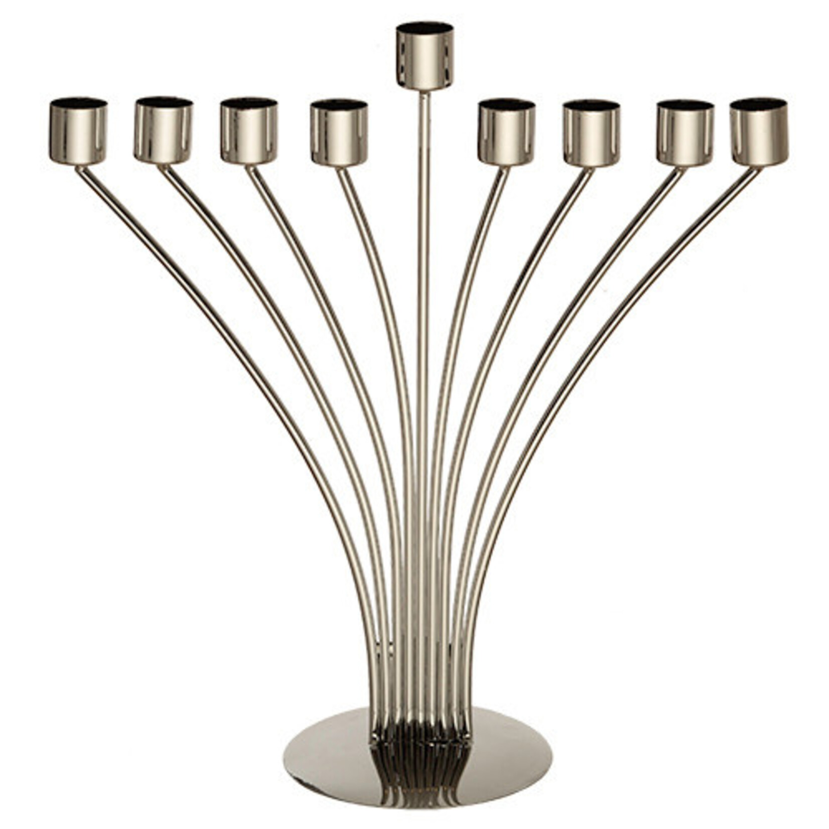 Oil Menorah, Stainless Steel