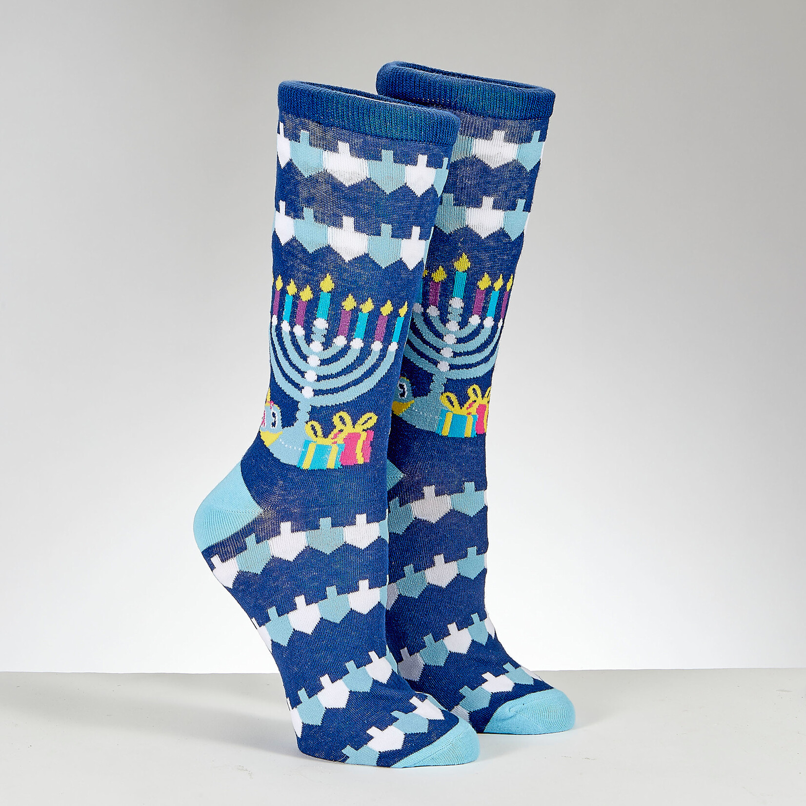 'Ugly Chanukah Sweater'' Adult Crew Socks