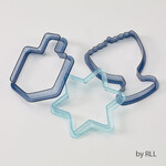 3-Pc Plastic Hanukkah Cookie Cutters