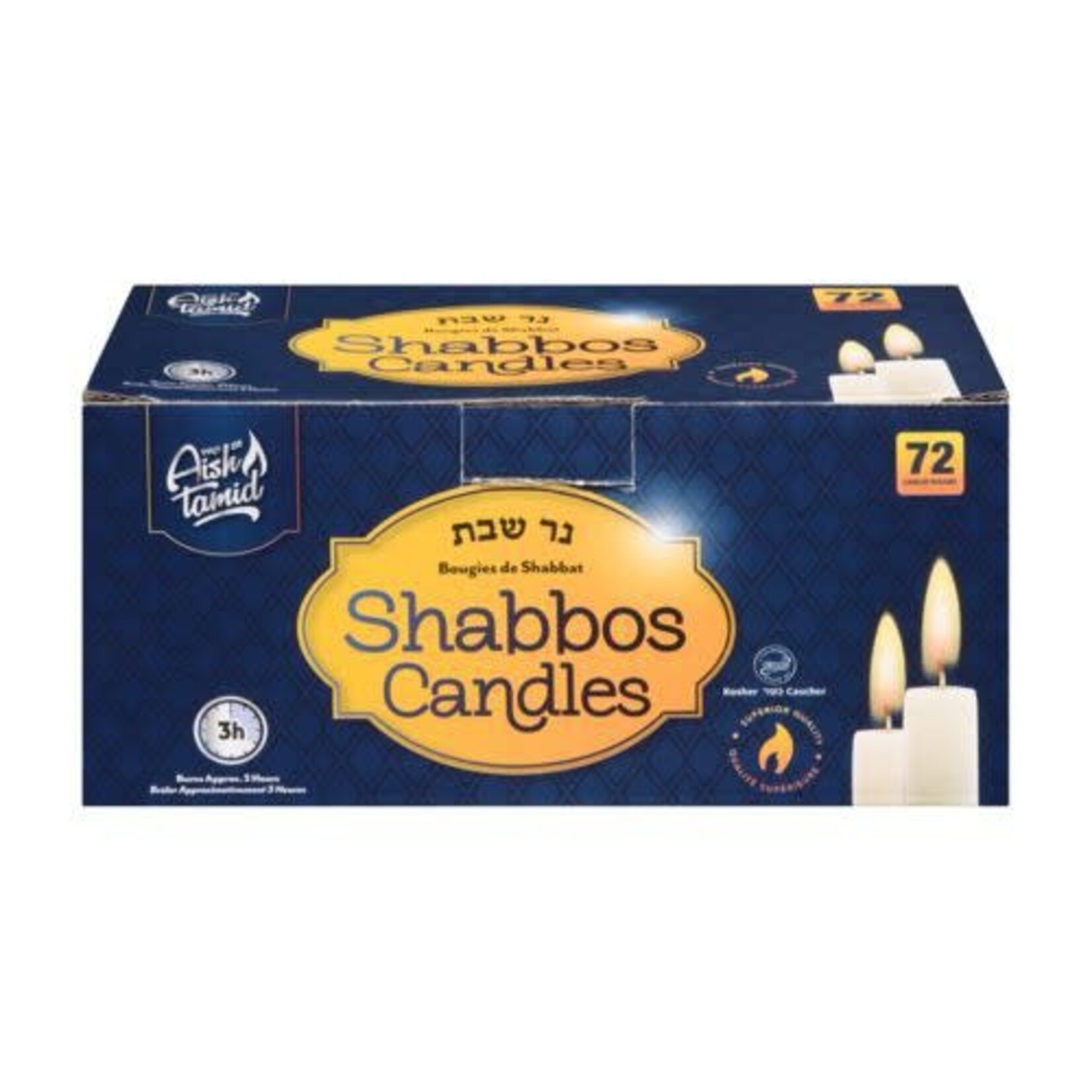 Shabbat & Yom Tov Candles, 72-pack