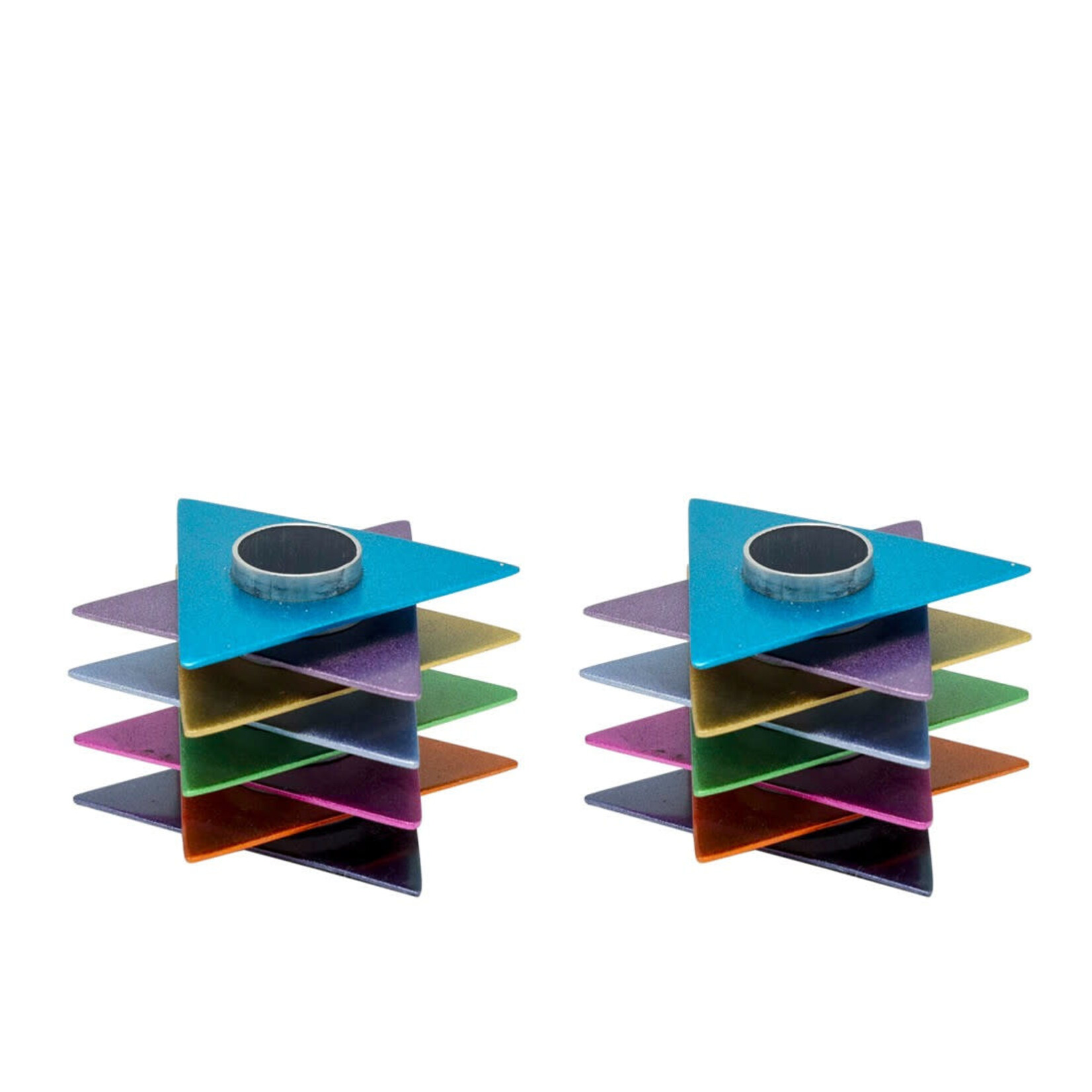 Candlesticks, Modern Magen David, Multicolour
