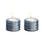Tealight Candlesticks, Modern, Shades of Blue